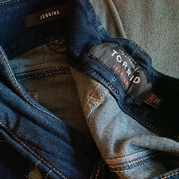 Torrid Premium Distressed Jegging 24XS (extra short) - Picture 7 of 10
